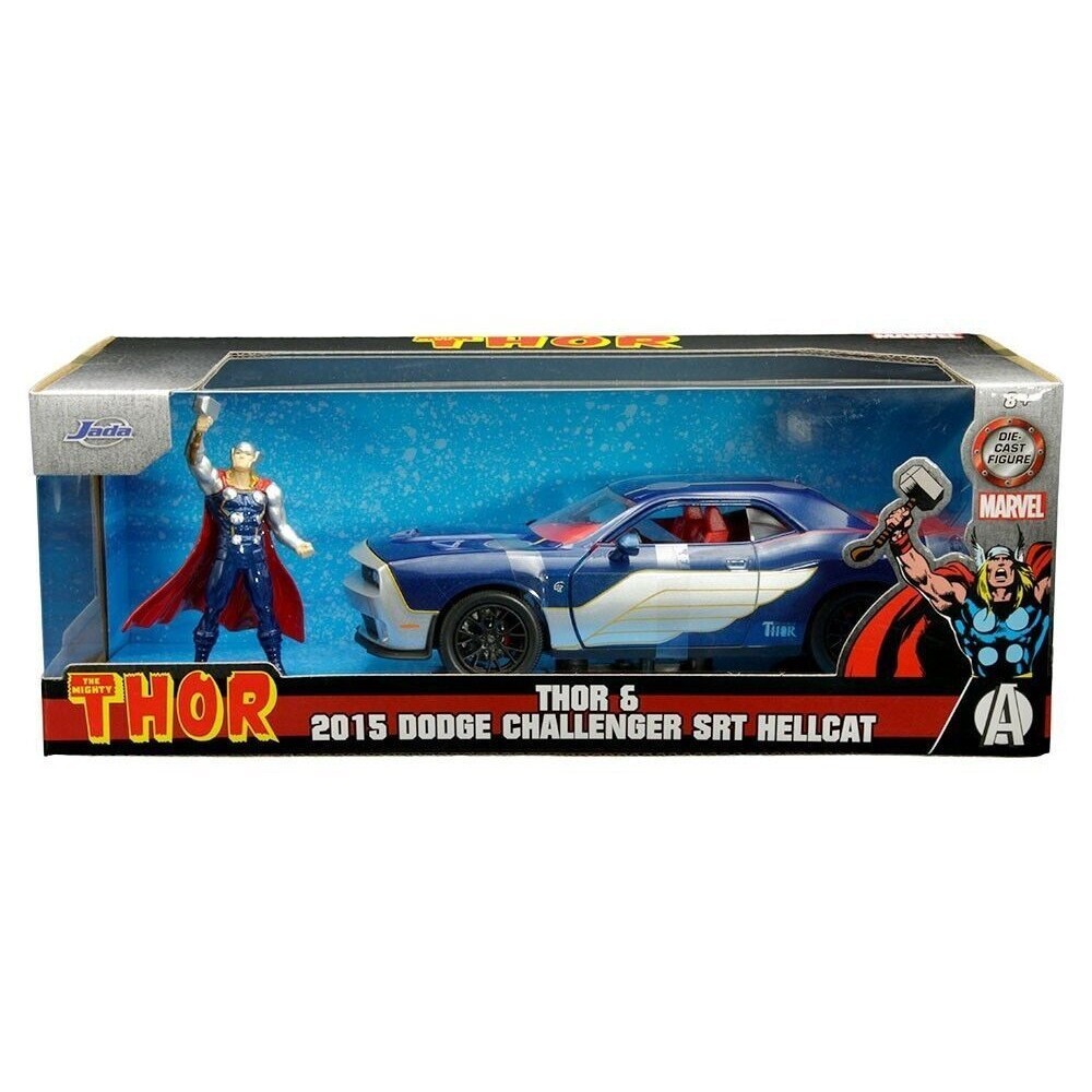 Jada Toys 2015 Dodge Challenger SRT8 Hellcat 1:24 Diecast Vehicle - Dark Blue...